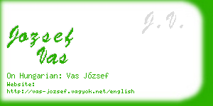 jozsef vas business card